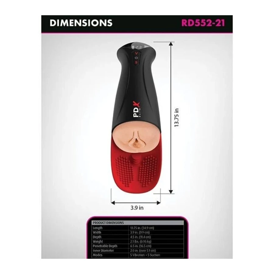 PDX ELITE - FUCK-O-MATIC PRO XL AUTOMATISCHER MASTURBATOR 42 CM
